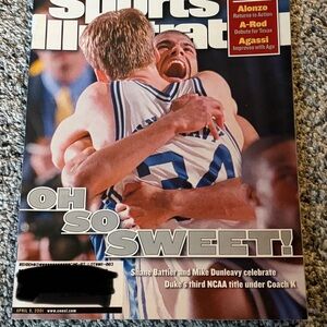 Duke Blue Devils Sports Illustrated basketball Magazine from April 9, 2001